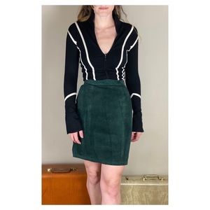 Cache Zip Sweater Top